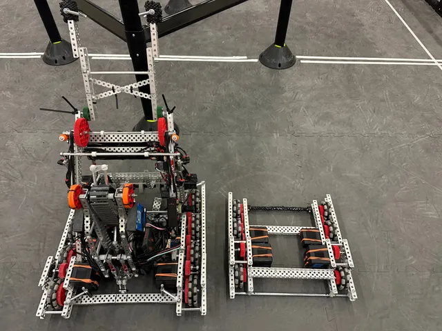 The start of a full robot rebuild, parts laid out.