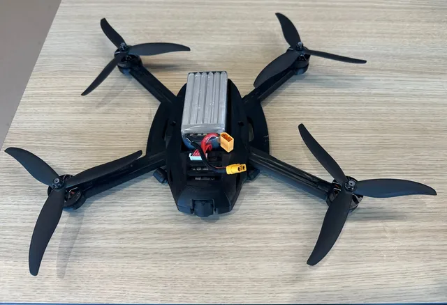 The finished v2 drone, second angle.