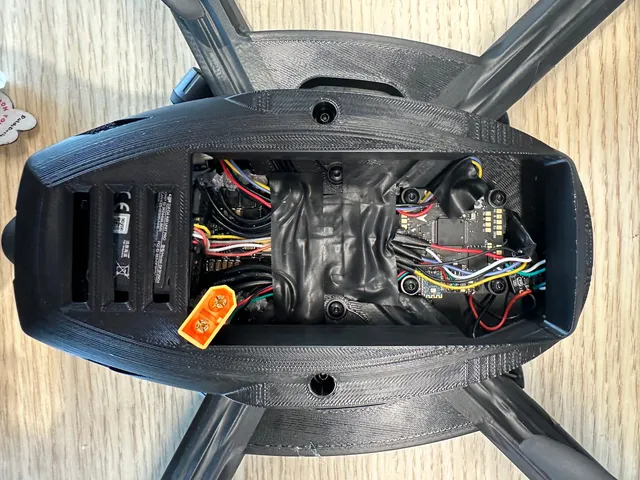 The finished v2 drone, fifth angle.
