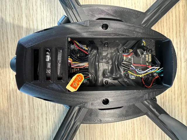 The finished v2 drone, sixth angle.