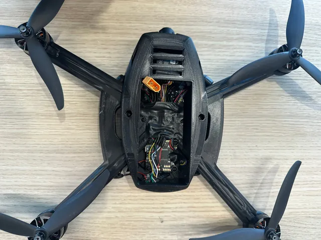 The finished v2 drone, seventh angle.
