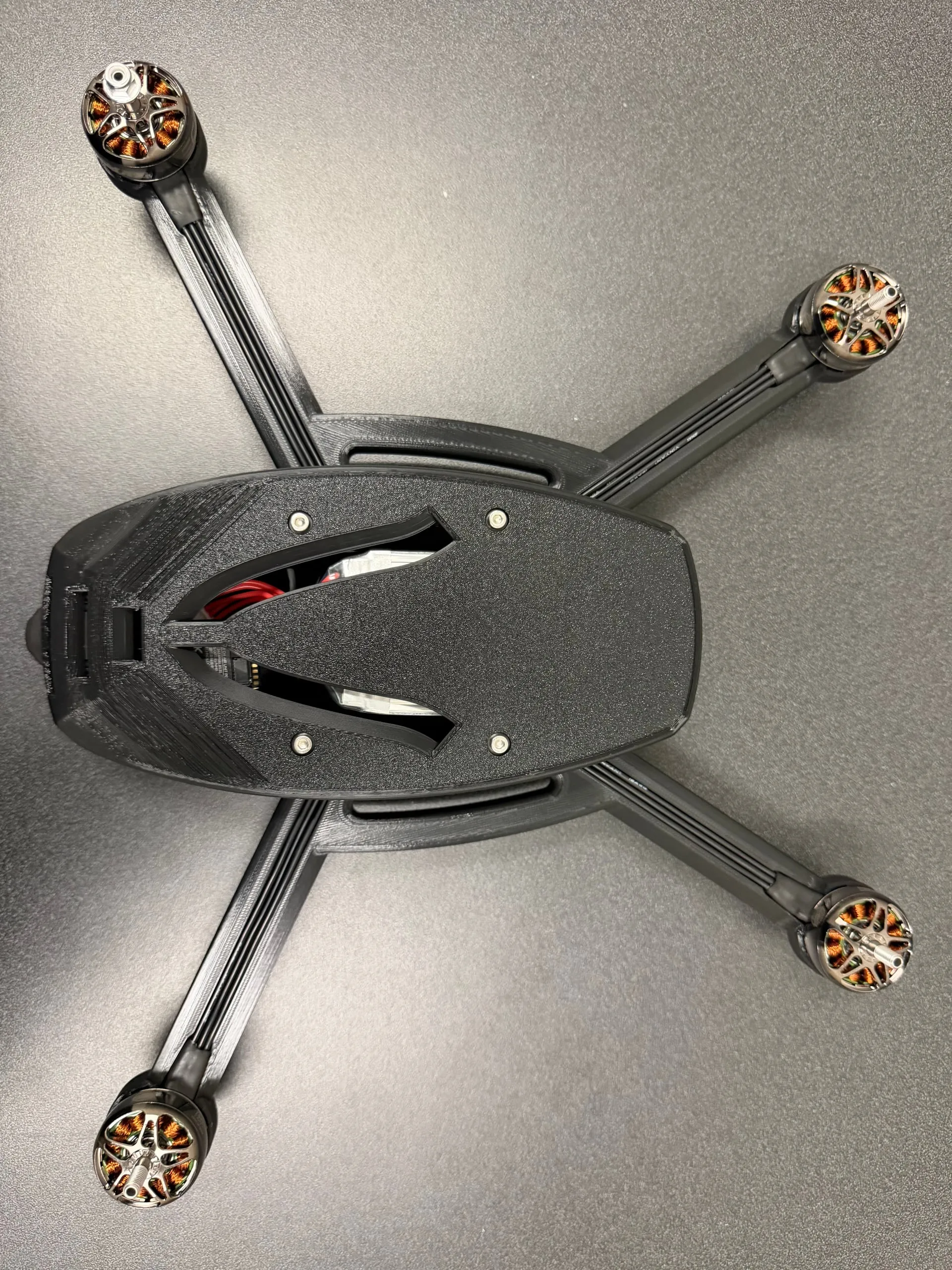 The v3 drone build in progress.